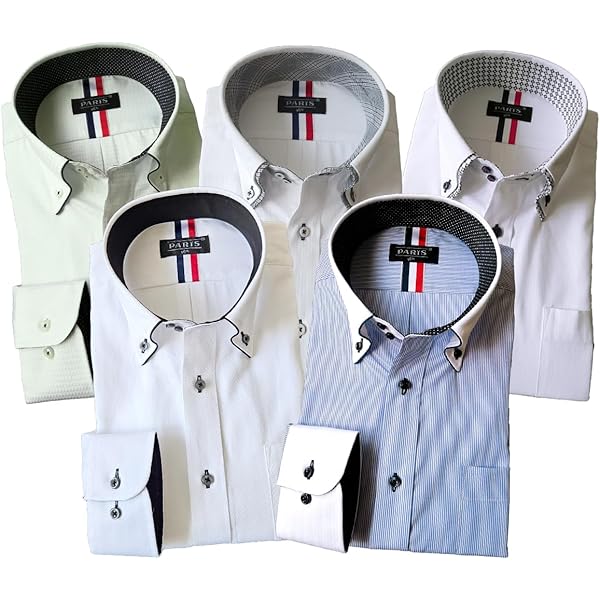 Amazon.co.jp: ワイシャツ 長袖 5枚セット M(80)ノーマル C